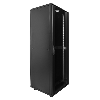 22U serverkast met glazen deur 600x600x1166mm (BxDxH)
