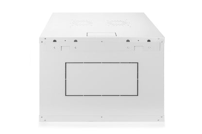 7U wandkast, Dynamic Basic 600x600x389 mm, kleur grijs (RAL 7035)