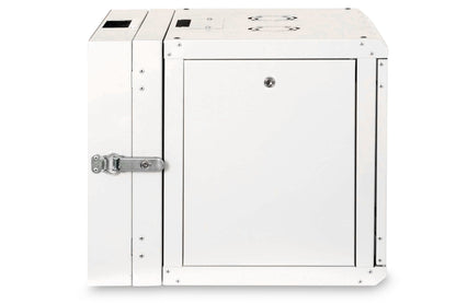 9U wandkast, Unique, 600x600x509 mm dubbel sectie, zwenkbaar, grijs (RAL 7035)