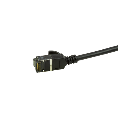 CAT6a U/FTP Ultraflex, 100% koper, zwart, 2M