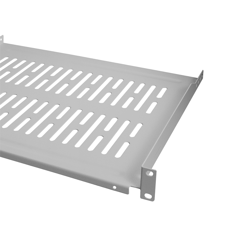 1U legbord voor serverkasten van 450mm diepte grijs
