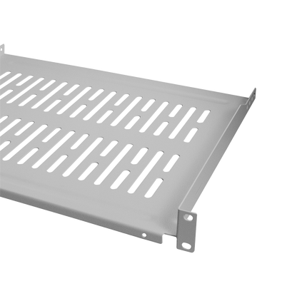 1U legbord voor serverkasten van 450mm diepte grijs