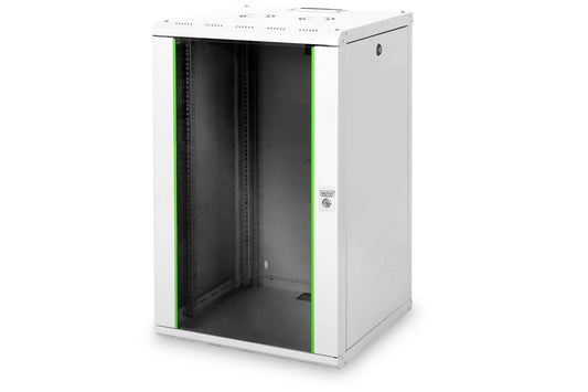 20U wandkast, Uniek 600x600x998 mm, kleur grijs (RAL 7035)