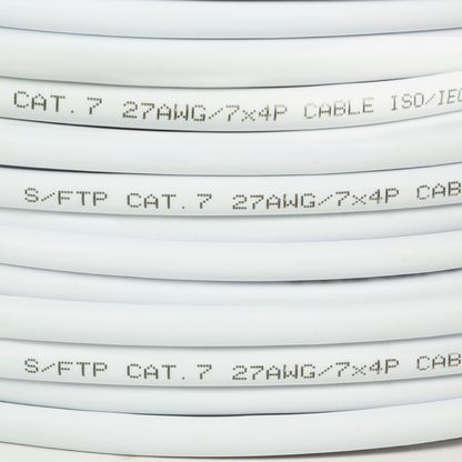 S/FTP CAT7 netwerkkabel soepel LSZH 305M 100% koper wit
