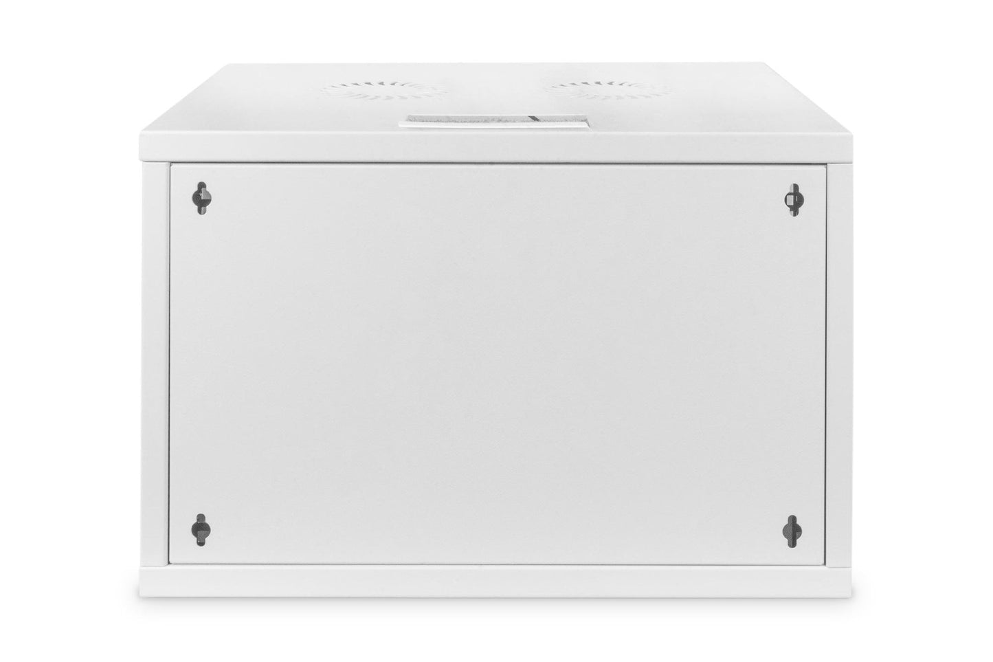 7U wandkast, SOHO, ongemonteerd 540x400x370 mm, volledig glazen voordeur, grijs