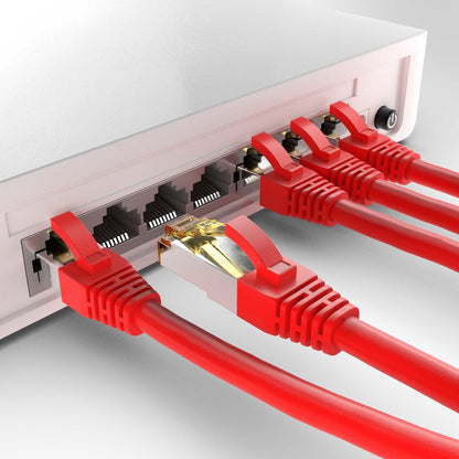 Cat6a S/FTP PIMF LSZH rood 2 meter