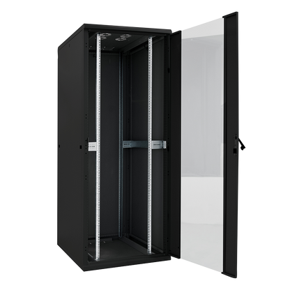 22U serverkast met glazen deur 600x600x1166mm (BxDxH)