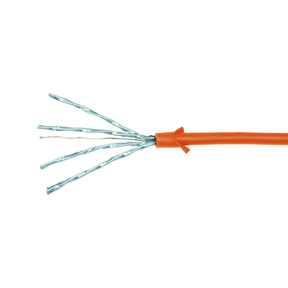 CAT6a U/FTP Ultraflex, 100% koper, oranje, 3M