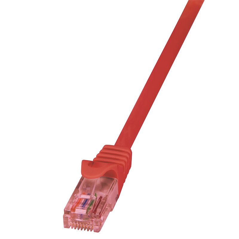 UTP CAT6 0.25M rood 100% koper