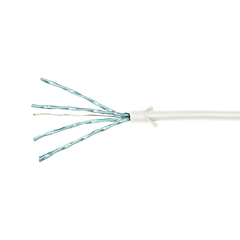 CAT6a U/FTP Ultraflex, 100% koper, wit, 0.3M