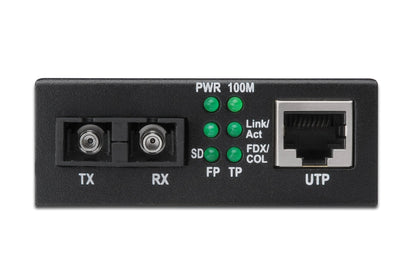 Fast Ethernet Mediaconverter, RJ45 / SC