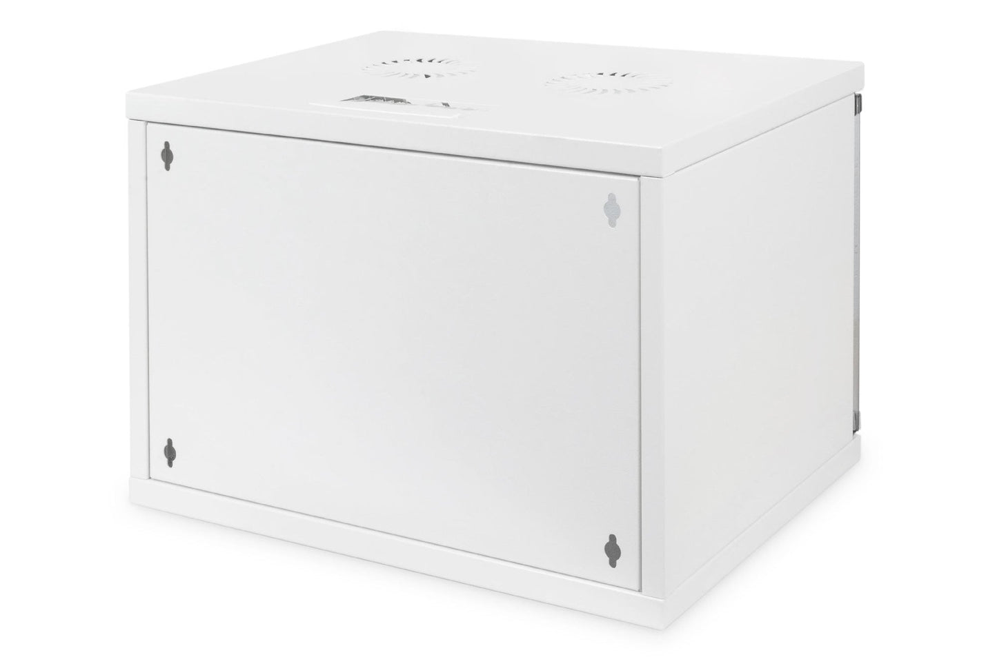 7U wandkast, SOHO, ongemonteerd 540x400x370 mm, volledig glazen voordeur, grijs
