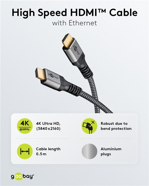 High-Speed HDMI™-kabel 4K 60Hz 2M
