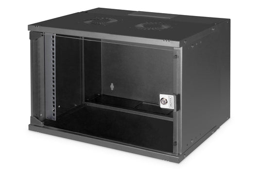 7U wandkast, SOHO PRO, ongemonteerd 540x400x370 mm, zwart