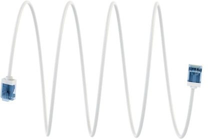 Ultra flexibele 7,5 M CAT 6A-patchkabel, dun, U/UTP, wit