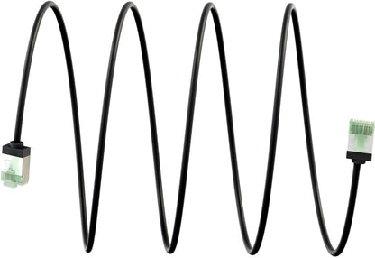 Ultraflexibele 0,50 M CAT 8.1-patchkabel, slank, U/FTP,  zwart