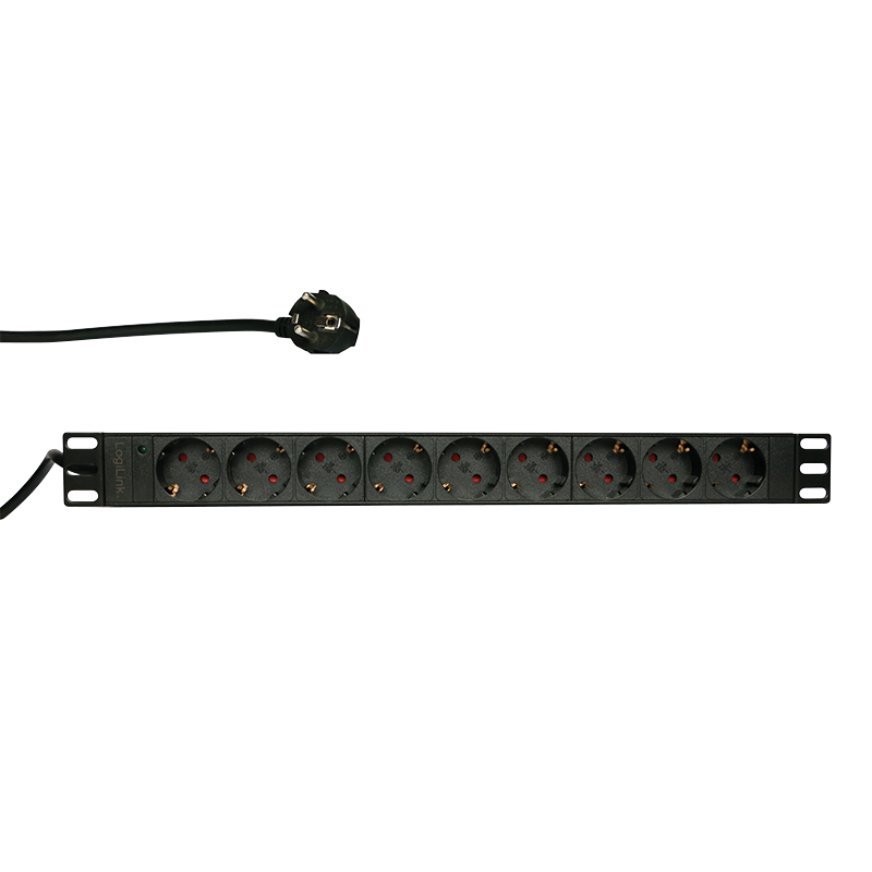BASIC 9 voudige stekkerdoos voor 19 inch serverkasten