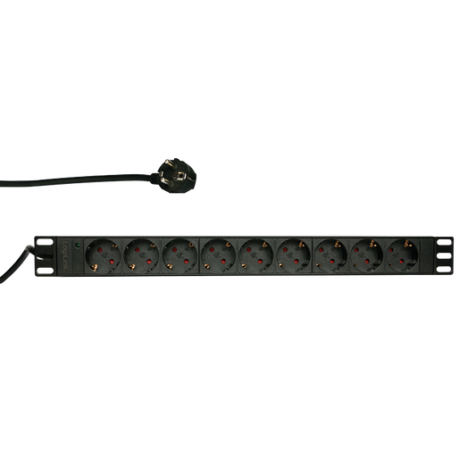 BASIC 9 voudige stekkerdoos voor 19 inch serverkasten