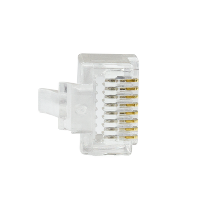 Doorsteek CAT6 UTP Connector 100 stuks EZ-RJ45 voor soepele en stugge kabel