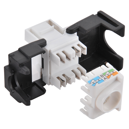 CAT6 keystone RJ45 UTP 180° toolless
