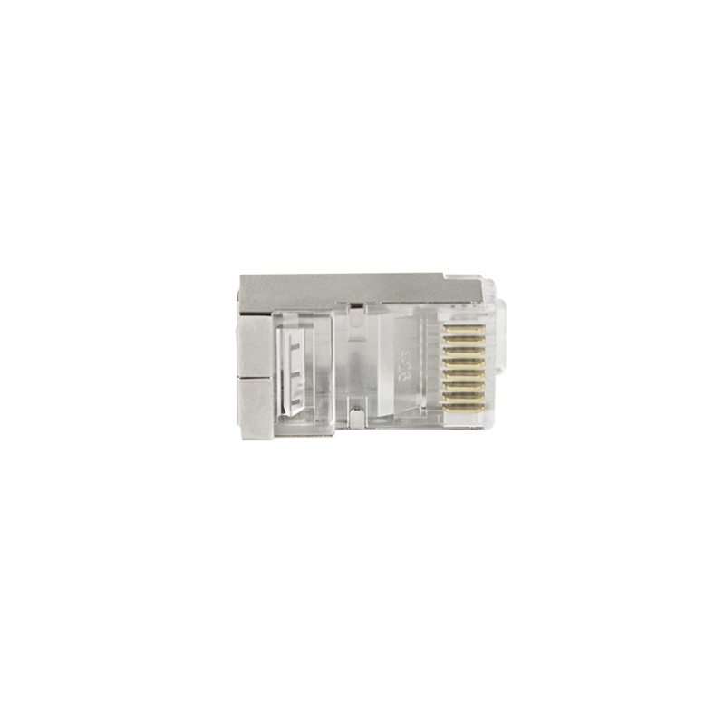 Doorsteek CAT6 Connector RJ45 - STP 10 stuks voor soepele en stugge kabel