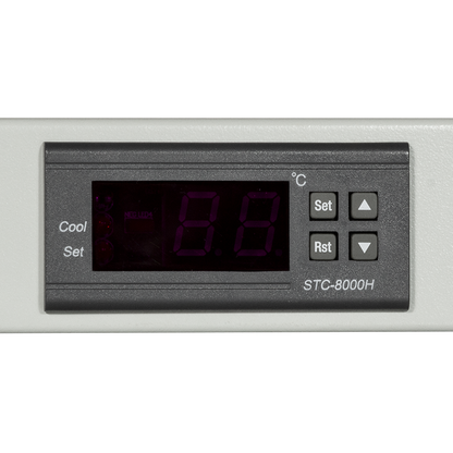 1U ventilatorunit met 2 ventilatoren, grijs 19 Inch