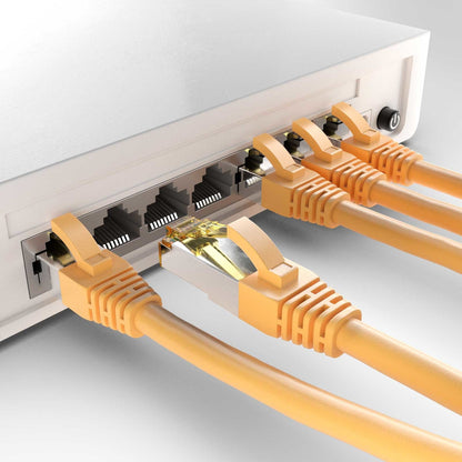 CAT6a S/FTP PIMF LSZH Geel 1.5 meter