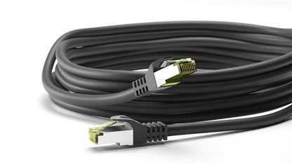 CAT8.1 S/FTP LSZH 0.5M Zwart GHMT gecertificeerd
