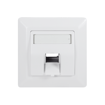 Wandcontactdoos voor 1 Keystone RAL9003
