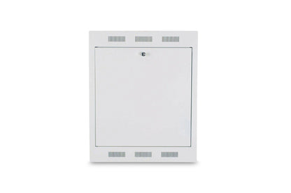 Opbouw wandmontagekast, uitkantelbaar 750x600x127 mm, 2U, kleur grijs (RAL 7035)
