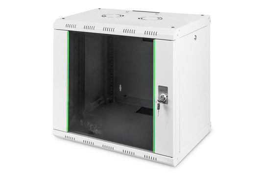 9U wandkast, Unique 600x450x509 mm, kleur grijs (RAL 7035)