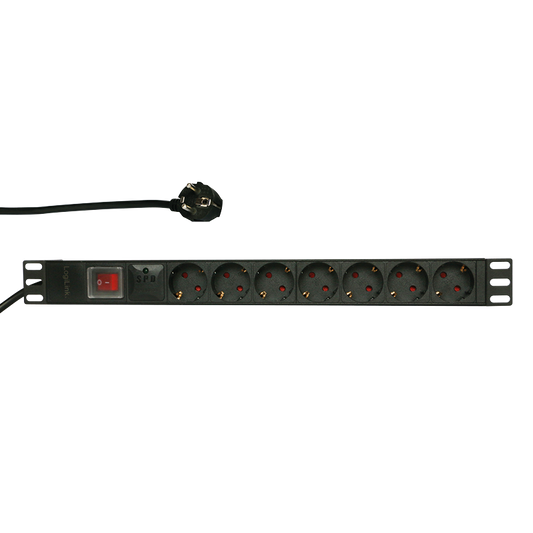 7 voudige SPD stekkerdoos voor 19 inch serverkasten