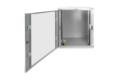 16U wandkast, Dynamic 600x450x789 mm, kleur grijs (RAL 7035)