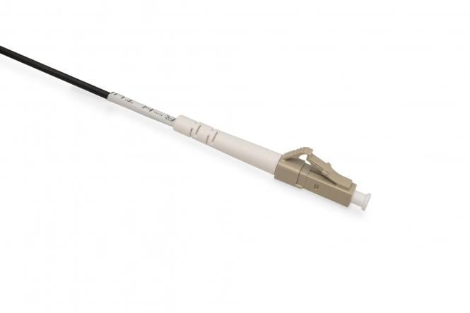 Reeds geassembleerde, 100 M universele breakout glasvezelkabel, multimode OM4, 12 vezels, LC/UPC - LC/UPC