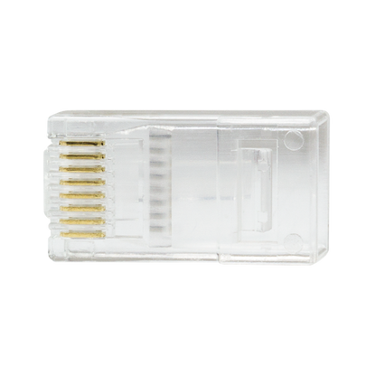 Doorsteek CAT6 Connector RJ45 - UTP 10 stuks voor soepele en stugge kabel