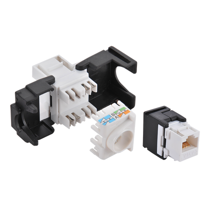 CAT6 keystone RJ45 UTP 180° toolless