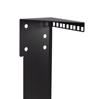 19" verticale muurbeugel 3U zwart