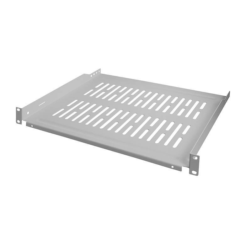 1U legbord voor serverkasten van 450mm diepte grijs
