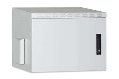 9U wandkast, buiten, IP55 600x450x579 mm, kleur grijs (RAL 7035)