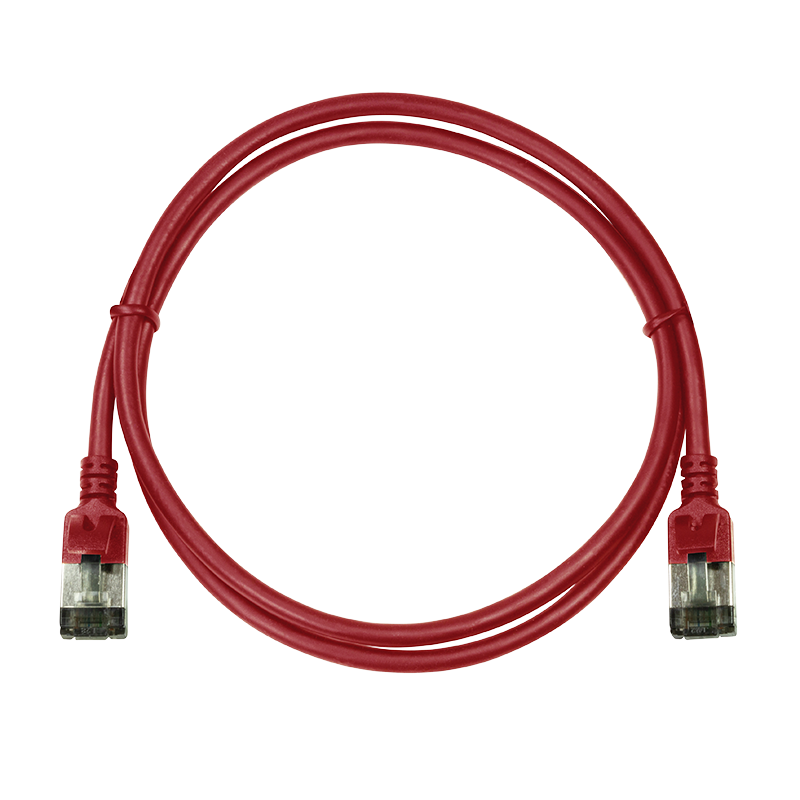 CAT6a U/FTP Ultraflex, 100% koper, rood, 1M