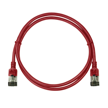 CAT6a U/FTP Ultraflex, 100% koper, rood, 1M
