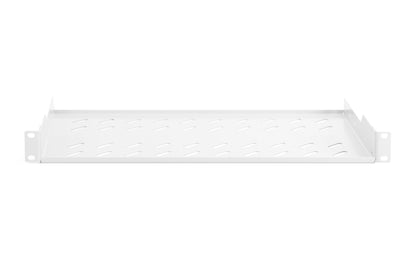 19 Inch 1U legbord voor rekken vanaf 400 mm diepte 45x482x250 mm, tot 15 kg, grijs (RAL 7035)