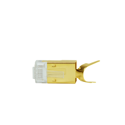Cat.8.1 / Cat.6A RJ45 vergulde connectoren 10 stuks