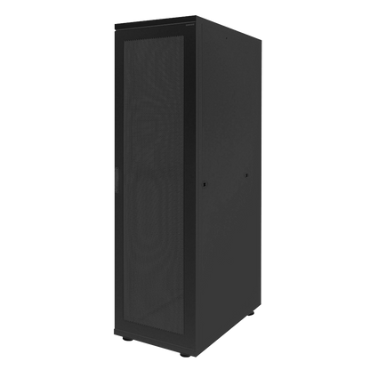 42U serverkast met geperforeerde deuren 800x1000x2055mm (BxDxH) zwart