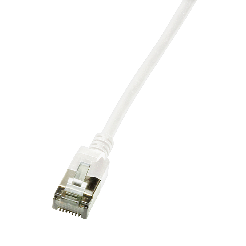 CAT6a U/FTP Ultraflex, 100% koper, wit, 0.3M