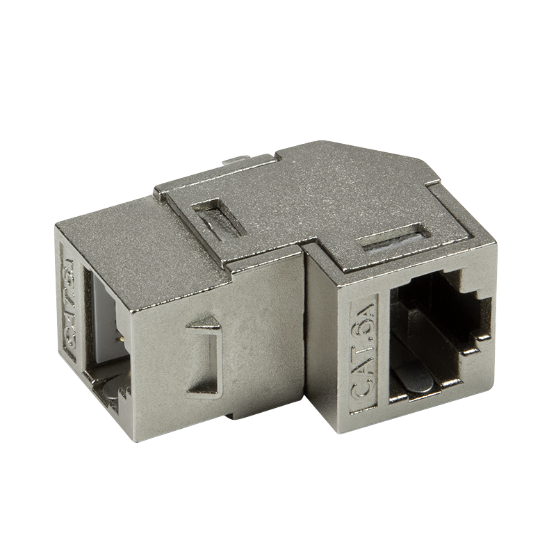 CAT6a keystone koppelstuk STP haaks
